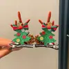 Acessórios de Cabelo de Natal Estilo Floresta Presépio Grampo de Cabelo Orelhas de Galho Fofas para Crianças Acessórios de Tiara Pequenos Grampos Acessórios de Cabelo