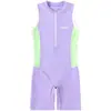 Maiô Infantil Feminino Peça Única Boxer 2026 Novo Modelo para Meninas e Crianças Maiores Roupa de Banho Profissional para Treinamento e Competição