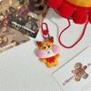 Llavero Grande Divertido de Bob Esponja Navidad Amigos Colgante Original Lindo Atmósfera Festiva Joyería Accesorios