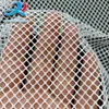 Directo de fábrica poliéster amoníaco Diamante red grande elástica red de pesca calcetines de mujer spandex tela de malla fondo de malla tela de malla con taladro caliente
