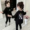 Camiseta de manga larga para niña, camiseta básica para niños, top de algodón puro con cuello redondo para bebé de otoño, ropa nueva de otoño para niñas pequeñas, ropa para niños