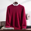 Tricô 100% Masculino Gola Redonda em Cashmere