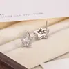 Pendientes de Estrella de Cinco Puntas de Circonita Super Brillantes para Mujer, Lujo Ligero, Exquisitos y de Alta Gama, Pendientes de Estilo Nuevo, Pendientes Súper de Hada y de Hermoso Temperamento