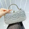 Bolsa de Festa LAGO DE SAC Luxuosa com Franjas de Strass Dourado para Mulheres, Elegante Bolsa de Mão para Noite com Alça, Bolsa de Ombro para Festa Formal e Casamento