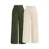Pantalones de Pierna Ancha para Primavera y Otoño para Desplazamientos, Corte Slim, con Caída, Casual de Alta Gama, Petite, Estrechos de Pierna Recta para Mujer