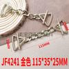 Cadenas Metálicas de Aleación de Zinc para Ropa, Equipaje, Zapatos y Sombreros, Broches, Hebillas para Zapatos, Hebillas para Cinturones, Cadenas Huecas, Accesorios de Moda para Ropa