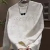Nuevo Sudadera Gruesa con Forro Polar Otoño/Invierno Estampado de Letras Degradado Manga Larga Camiseta Casual Versátil Moda Sudadera para Hombre