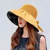 Sombrero de Protección Solar para Mujer, Protección UV, Ala Ancha, Cubre Rostro, Parasol, Vinilo, Plegable, Sombrero de Sol de Pescador para Exteriores, Estilo Coreano