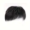 Peluca para Hombre para la Parte Superior de la Cabeza, Fibra de Alta Temperatura, Invisible, Sin Costuras, para Calvicie, Línea de Cabello Mediterránea, para Cubrir Canas, Peluca