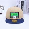 Sombreros Infantiles de Comercio Exterior con Parche de Letra g, Gorras Hip-Hop con Bloques de Color, Gorras de Béisbol de Ala Plana para Street Dance, Sombreros de Sol para Primavera y Verano