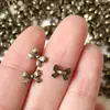 8mm Vintage Pequeno Feito à Mão DIY Bjd Mini Bronze Antigo 5 Botões Tecido Âncora Roupas de Boneca 746 Jinhua