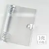 Capa de Caderno de Folhas Soltas de Couro Macio Transparente de PVC para Venda por Atacado de Fábrica, Capa de Folhas Soltas A6 de Grande Capacidade Removível, Quente de Vendas Transfronteiriças