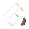 Set de Tres Piezas Bte de Tapones para Oído de Audífono, Tubo Guía de Sonido en Codo, Accesorios Especiales para Máquina Retroauricular, Cabeza de Hongo de Silicona al por Mayor