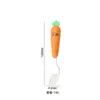 Conjunto de talheres infantil aço inoxidável 304 cenoura desenho animado colher colher complementar para bebê Garfo colher para purê de frutas