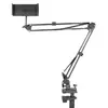 Soporte para Teléfono Móvil con Base de 5 Agujeros, Brazo de Soporte de Aleación Plegable Portátil para Escritorio de Tableta de Acero al Carbono