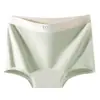 Ropa interior de algodón puro para mujer, alta elasticidad, sin pellizcos, de cintura media, verano, calzoncillos tipo bóxer pequeños, anti-exposición, con revestimiento antideslizante, panties de triángulo para mujer