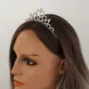 Faixa de cabelo da moda estilo coreano elegante grampo fino cravejado de diamante faixa de cabelo de strass cocar coroa feminino fábrica atacado H073