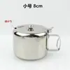 Recipientes de tempero espessados em aço inoxidável com alças, incluindo açucareiros, saleiros, recipientes de pimenta e potes de tempero para restaurantes e uso doméstico