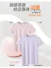 Nova camiseta feminina de verão, secagem rápida, gola redonda, manga curta, esportiva, solta, leve e respirável