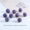 Pequeñas bolas de cerámica con forma de rosa, cuentas sueltas de esmalte de flores, accesorios de bricolaje hechos a mano, accesorios para pulseras y collares, material al por mayor