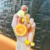 Colgante Llavero Rodaja de Fruta Simulada Decoración Accesorio de Llavero Temático de Fruta Accesorios para Bolsos de Pareja Venta al por Mayor
