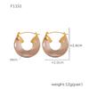 Xinyixin Dopamina Candy Color Light Luxo Resina Colorido Brincos Femininos Titânio Aço Nicho Requintado Elegante Brincos em estoque