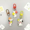 Chaveiro Criativo de Desenho Animado Snoopy Chaveiro Cachorrinho Charlie Bolsas Masculinas e Femininas Pequenos Pingentes Pequenos Presentes Atacado