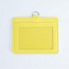 Conjunto de cartões de certificado de couro sintético de PVC de camada dupla com anel vertical, conjunto de distintivos de exposição escolar e empresarial