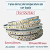5V12V24V Regulável e Ajustável em Cor 2835 Temperatura de Cor Dupla Tira de Luz Suave Dimming por Toque Tricolor Caixa de Bateria USB Tira de Luz LED