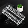 Ladrillo de cristal super blanco ladrillo de cristal pared divisoria sólido transparente mampara de baño color rojo neto cuadrado ladrillo de fusión en caliente