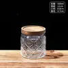 Frasco de Vidrio Sellado con Relieve Tarro para Dulces Snacks Almacenamiento Cocina Hogar Té Nueces Frasco de Vidrio Tarro de Almacenamiento