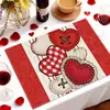 Jogos Americanos do Dia dos Namorados Transfronteiriços da Amazon Jogos Americanos de Gnomo Amor Flor do Dia das Mães Decoração de Mesa de Jantar Sala de Estar