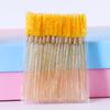 Nuevo peine de pestañas Crystal Rod, cepillo para pestañas, cepillo espiral sólido para cejas, peine para pestañas, herramienta de maquillaje, cepillo pequeño para pestañas