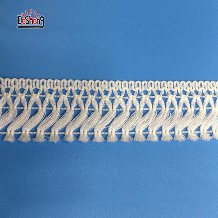 交叉棉须4公分米白