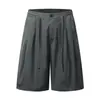 Yidao Vintage 2026 Verano Nuevo Calle Alta Americana Shorts de Playa para Hombre Marca de Tendencia Versátil Sueltos con Cordón Shorts Casuales