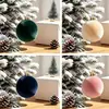 Modelo Novo Transfronteiriço 6-8cm/16Pçs Bolas Aveludadas Enfeites de Árvore de Natal Decoração de Festa Festiva Enfeites Penduráveis para Árvore de Natal