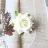 Manualidad de Simulación DIY Rosa de Franela Flor para Novia Decoración de Centro de Mesa para Boda Flores Flores de Seda Ramillete Flores para Arco