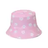 Sombrero de Pescador Nuevo de Primavera y Verano de Amazon Transfronterizo Protector Solar Protección Solar Súper Mary Dibujos Animados Dibujos Animados Sombrero Cubo Sombrero de Sol Mujer