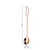 Cuchara de café de acero inoxidable 304 de Amazon transfronteriza, cuchara mezcladora creativa con forma de ala, cuchara para postre helado, cuchara de regalo