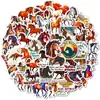56 Adesivos Coloridos de Cavalos Selvagens Transfronteiriços com Texto Motivacional para Diários de Computador, Adesivos Decorativos de PP para Entusiastas de Cavalos
