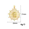 Moda Transfronteriza Europea y Americana Colgante de Girasol Incrustado de Diamantes Collar de Gama Alta de Nicho Accesorios para Pulseras Joyería al por Mayor