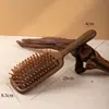 Peine de cojín de aire personalizado para el cuidado del cabello, voluminizador del cuero cabelludo, coronilla alta, lavado del cabello, peine de madera de dientes finos portátil