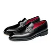 Preventa No Disponible Mocasines Versátiles para Hombre de Cuero Genuino Slip-on Piel de Vaca Zapatos de Vestir de Cuero Banquete de Bodas Fabricante