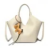 Bolso Cubo Casual de Nicho Estilo Coreano para Mujer 2026 Nuevo Estilo Minimalista Bolso Cesta Bolso de Hombro Simple para Mujer