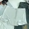 Pantaloncillos tipo boxer de algodón para mujer, Grado 10A, Antibacterianos, Nuevos de Verano 2026, Shorts tipo boxer de seda helada para mujer con entrepierna extendida
