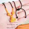 Pu Zuojiu no se desvanece collar de Buda Maitreya Shajin de Vietnam Buda de vientre grande buenas palabras cuerda negra tejida a mano cadena para suéter mujeres