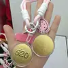 Shuibei Oro Oro Puro 999 Llavero para Teléfono Móvil Bolso Colgante de Moda Galletas Pequeñas Nuevo 2025 Exquisito Regalo