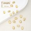 Cuentas de Piedra de Forma Especial Rellenas de Oro de 14K que Conservan el Color Cuentas Separadas Asimétricas Collar de Perlas Estilo Barroco Pulsera Accesorios de Joyería