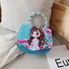 Bolso de Mano con Cuentas de Dibujos Animados para Niñas de Moda 2022 Lindo Bolso Cruzado de Hombro de Princesa Bolso de Accesorios para Niños