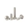 Tornillo de Acero Inoxidable 304 Tornillo de Cabeza Phillips Tornillo de Cabeza Redonda Extendida Perno M2M2.5M4M5M6M8M10